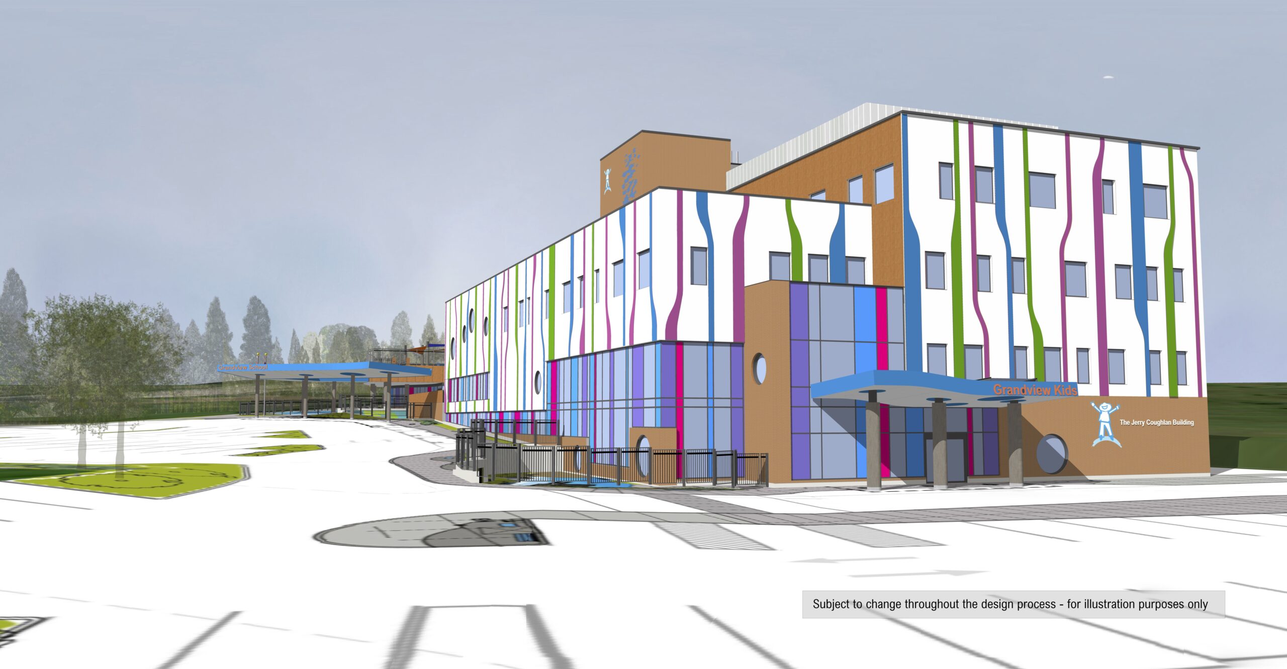Image of the exterior of the New Grandview Kids